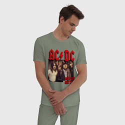 Пижама хлопковая мужская Girls got the rhythm, цвет: авокадо — фото 2