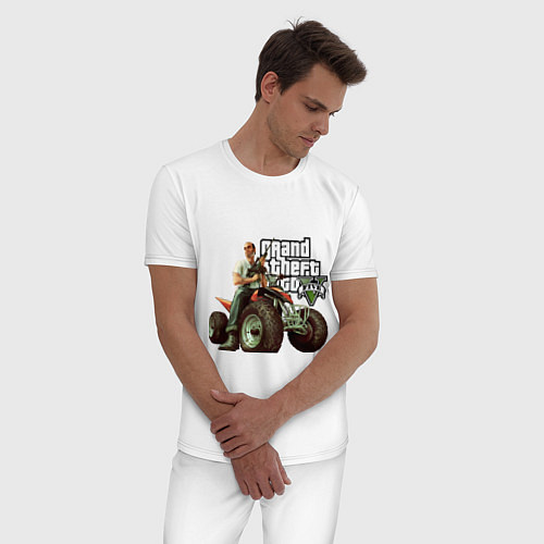 Мужская пижама GTA 5: Trevor / Белый – фото 3
