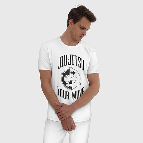 Мужская пижама Jiu Jitsu / Белый – фото 3