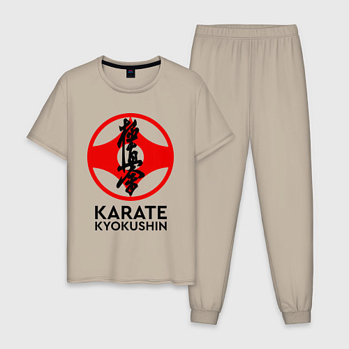 Мужская пижама Karate Kyokushin / Миндальный – фото 1