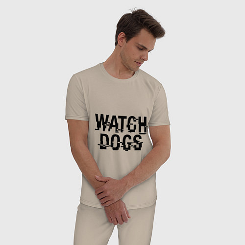 Мужская пижама Watch Dogs / Миндальный – фото 3