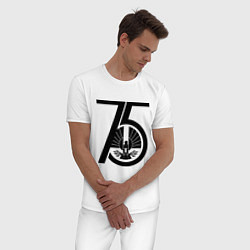 Пижама хлопковая мужская The Hunger Games 75, цвет: белый — фото 2