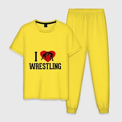 Мужская пижама I love wrestling