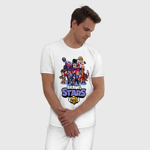Мужская пижама Brawl Stars / Белый – фото 3