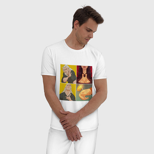 Мужская пижама Выбор Ведьмака / Белый – фото 3