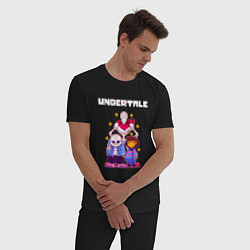 Пижама хлопковая мужская UNDERTALE, цвет: черный — фото 2