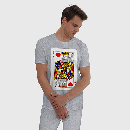Мужская пижама Король / Меланж – фото 3