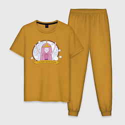 Пижама хлопковая мужская Candy kingdom, цвет: горчичный