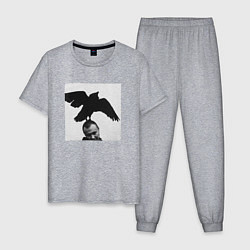 Пижама хлопковая мужская Масло Черного Тмина, цвет: меланж