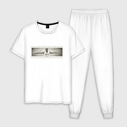 Пижама хлопковая мужская Kobe Bryant, цвет: белый