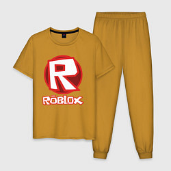 Пижама хлопковая мужская ROBLOX, цвет: горчичный