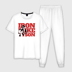 Пижама хлопковая мужская Iron Mike, цвет: белый