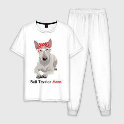 Мужская пижама Bull terrier Mom