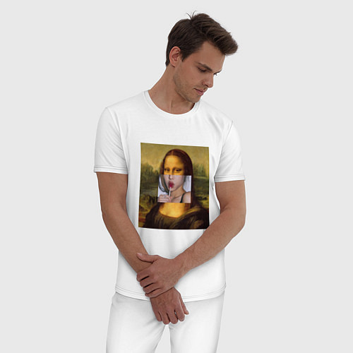 Мужская пижама Mona Lisa / Белый – фото 3