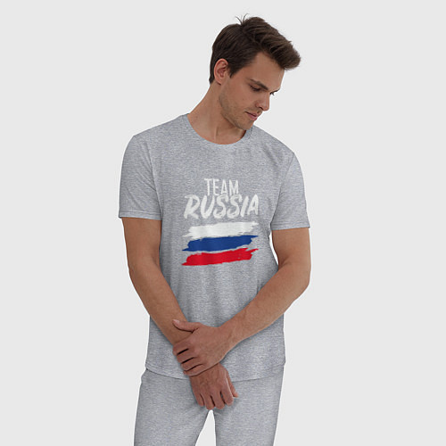 Мужская пижама Россия / Меланж – фото 3