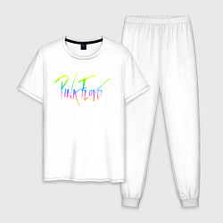 Пижама хлопковая мужская Pink Floyd, цвет: белый