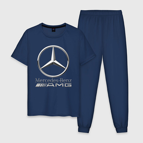 Мужская пижама MERCEDES-BENZ AMG / Тёмно-синий – фото 1