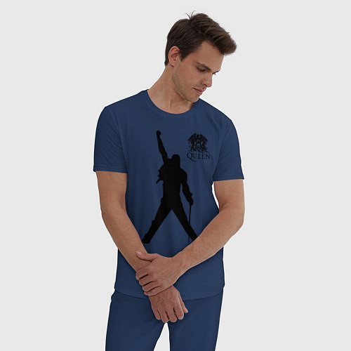 Мужская пижама Queen двусторонняя / Тёмно-синий – фото 3
