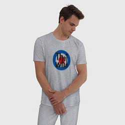 Пижама хлопковая мужская The Who, цвет: меланж — фото 2