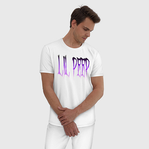 Мужская пижама Lil peep / Белый – фото 3