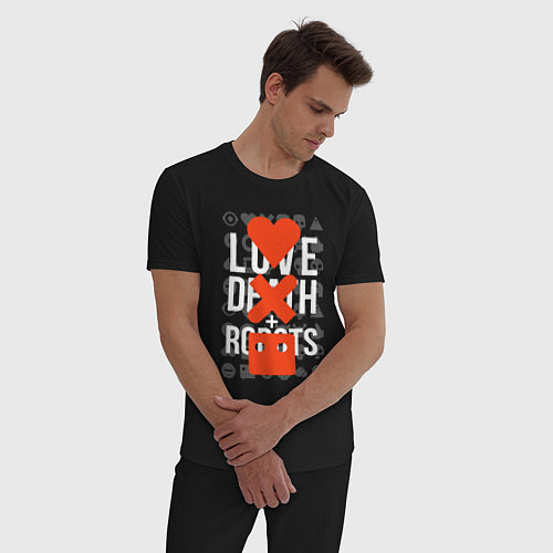 Мужская пижама LOVE DEATH ROBOTS LDR / Черный – фото 3