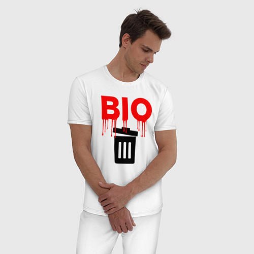 Мужская пижама BIO / Белый – фото 3