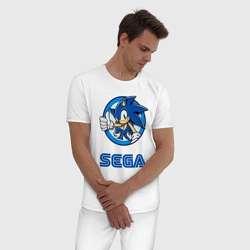 Мужская пижама SONIC SEGA / Белый – фото 3