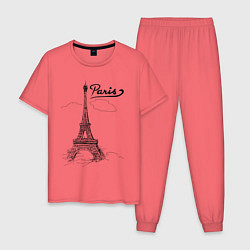 Мужская пижама Париж
