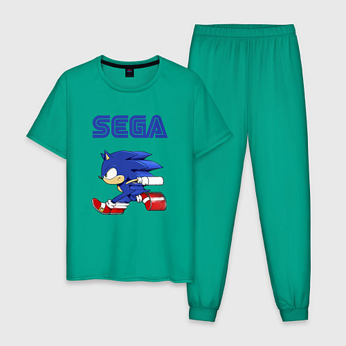Мужская пижама SEGA / Зеленый – фото 1