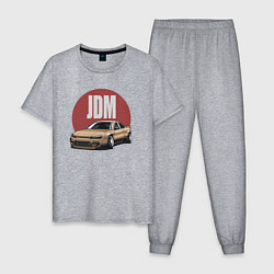 Пижама хлопковая мужская JDM, цвет: меланж