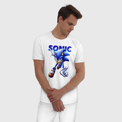 Мужская пижама SONIC / Белый – фото 3