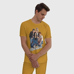 Пижама хлопковая мужская Riverdale heroes, цвет: горчичный — фото 2