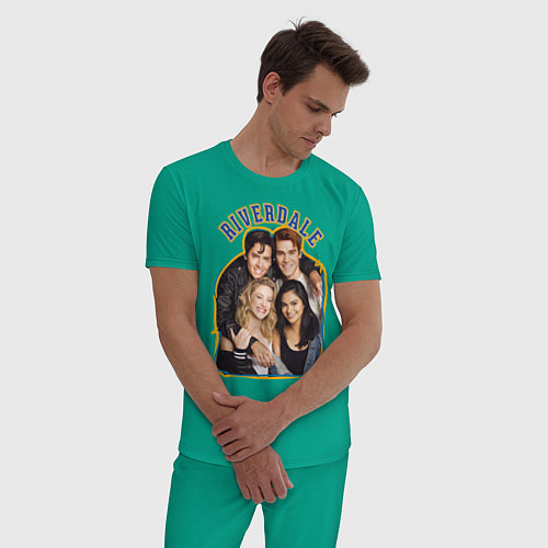 Мужская пижама Riverdale heroes / Зеленый – фото 3