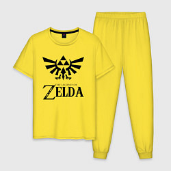 Пижама хлопковая мужская THE LEGEND OF ZELDA, цвет: желтый