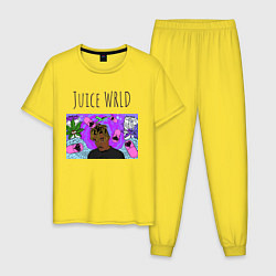 Пижама хлопковая мужская Juice WRLD, цвет: желтый
