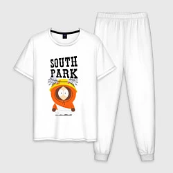 Пижама хлопковая мужская South Park Кенни, цвет: белый