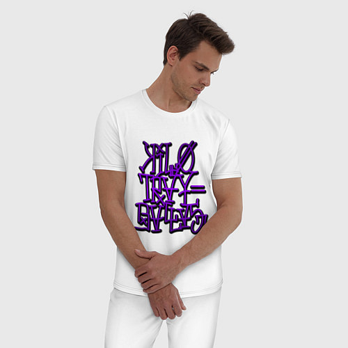 Мужская пижама GTA Tag BALLAS / Белый – фото 3