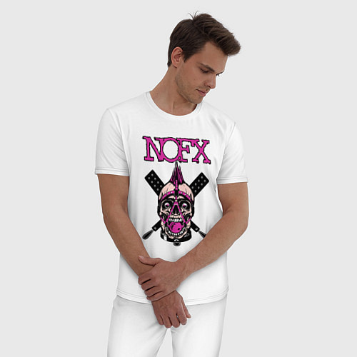 Мужская пижама NOFX / Белый – фото 3