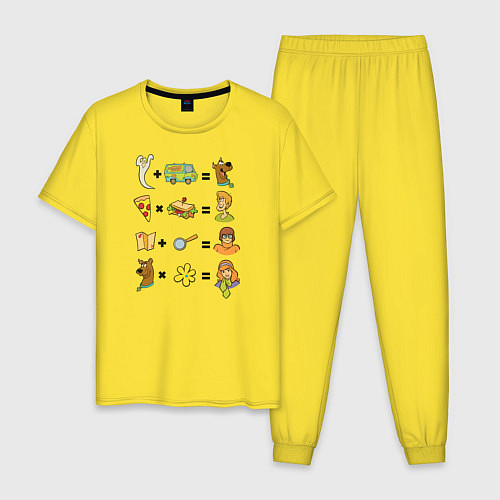 Мужская пижама Scooby-Doo / Желтый – фото 1