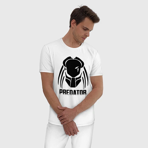 Мужская пижама PREDATOR / Белый – фото 3