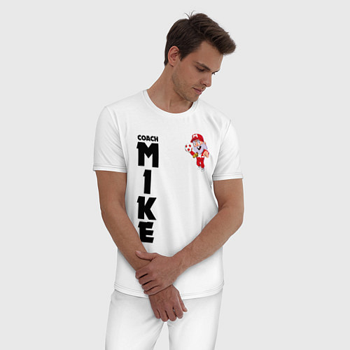 Мужская пижама B S COACH MIKE / Белый – фото 3
