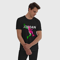 Пижама хлопковая мужская MICHAEL JORDAN Z, цвет: черный — фото 2