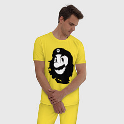 Пижама хлопковая мужская Che Mario, цвет: желтый — фото 2