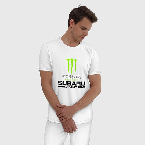 Мужская пижама MONSTER ENERGY Z / Белый – фото 3