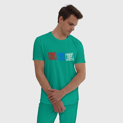 Мужская пижама ДДТ Z / Зеленый – фото 3