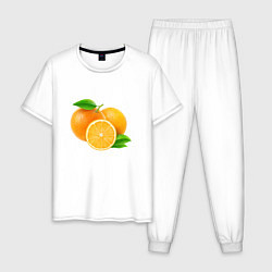 Мужская пижама Апельсины