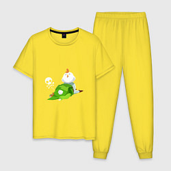 Пижама хлопковая мужская The Legend of Zelda, цвет: желтый
