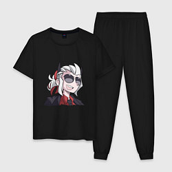 Пижама хлопковая мужская Justice Helltaker Z, цвет: черный