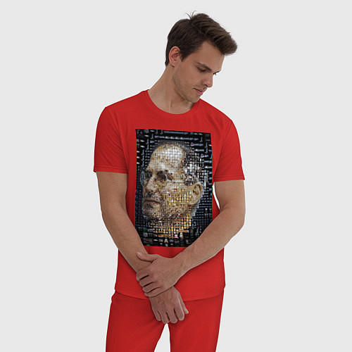Мужская пижама Стив Джобс / Красный – фото 3