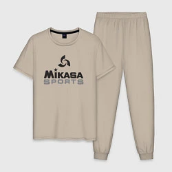 Пижама хлопковая мужская MIKASA SPORTS, цвет: миндальный